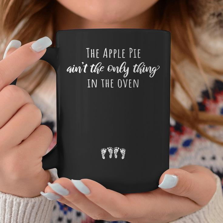 Expecting Mom Thanksgiving Apple Pie Twin Pregnancy Reveal Coffee Mug Unique Gifts