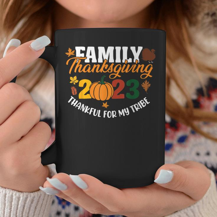 Family Thanksgiving 2023 Thankful For My Tribe Coffee Mug Unique Gifts