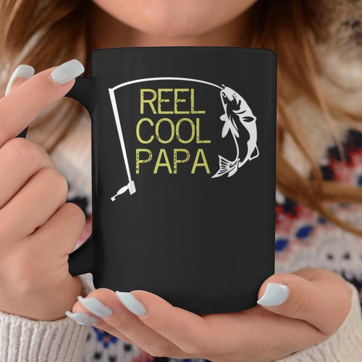 Father's Day Fishing Reel Cool Papa Dad Coffee Mug Unique Gifts