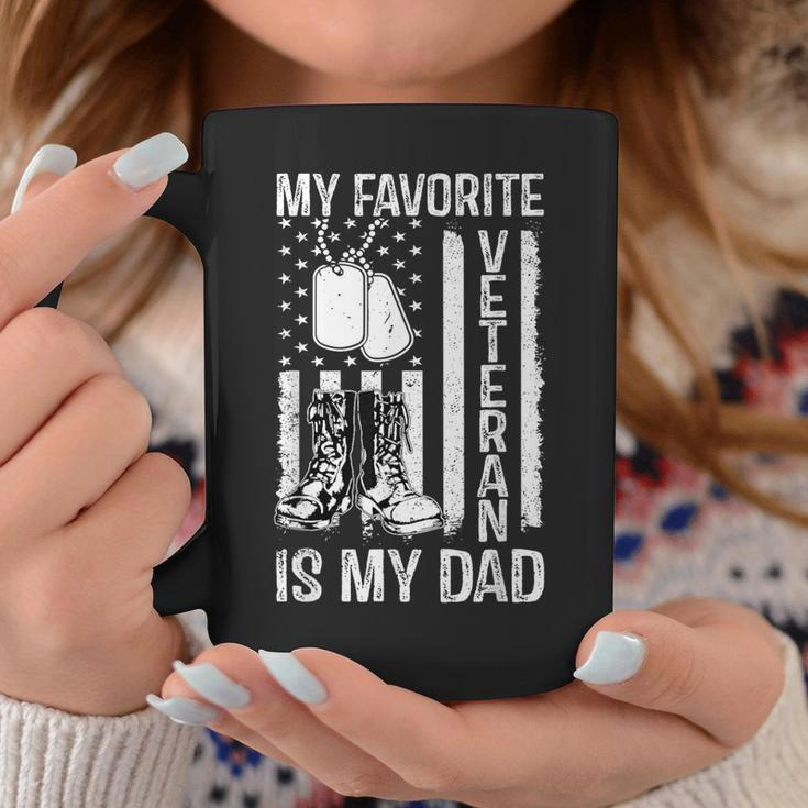 My Favorite Veteran Is My Dad Army Military Veterans Day Coffee Mug Funny Gifts