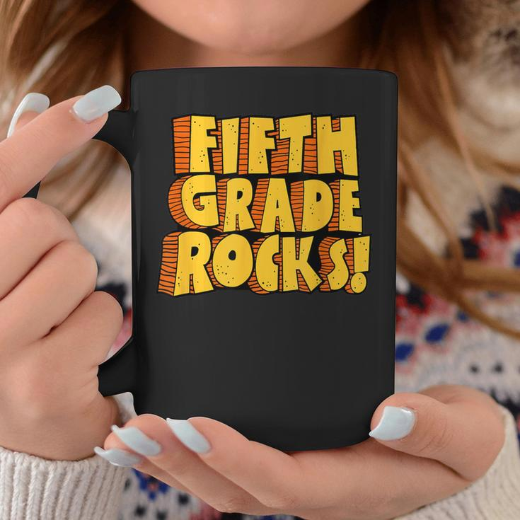 Fifth Grade Rocks 5Th Grade Teachers Student Back To School Coffee Mug Unique Gifts