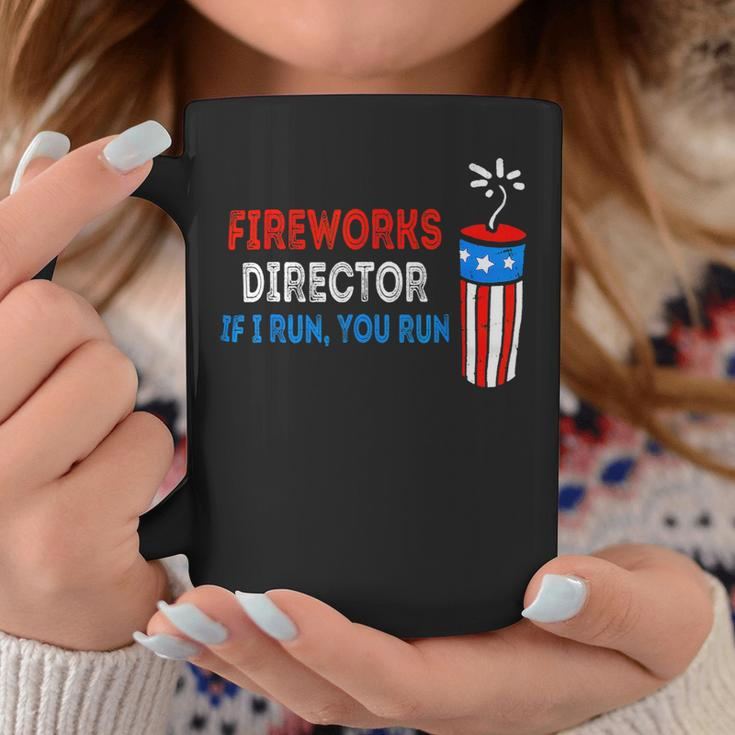 Fireworks Director If I Run You Run 4Th Of July Usa Flag Coffee Mug Unique Gifts