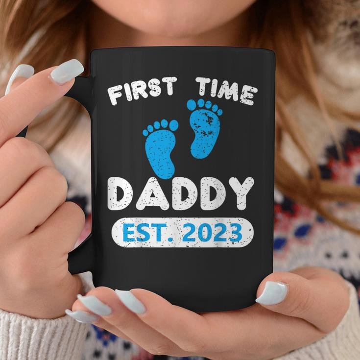 First Time Daddy Est 2023 Fathers Day Grandparents Son Coffee Mug Unique Gifts
