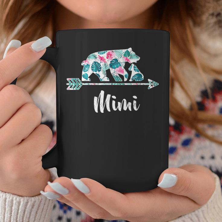 Floral Mimi Bear Matching Family Buffalo Pajama Coffee Mug Unique Gifts