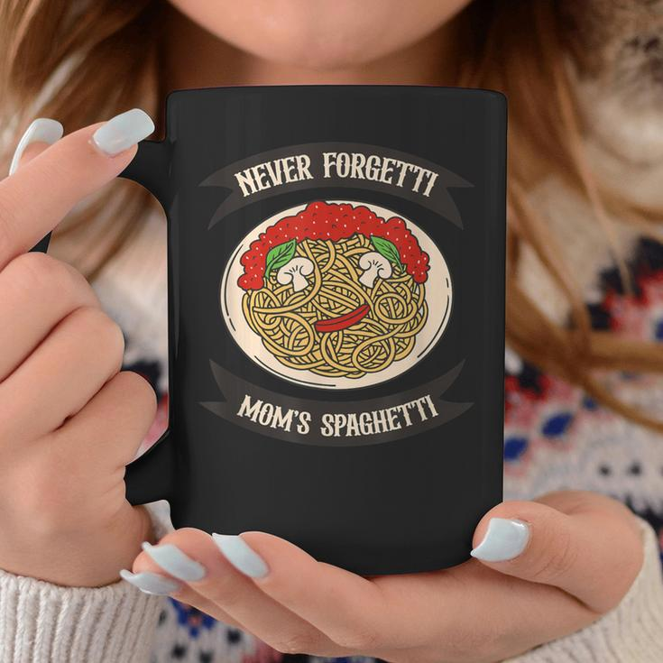 Never Forgetti Mom's Spaghetti Food Dish Pasta Coffee Mug Unique Gifts