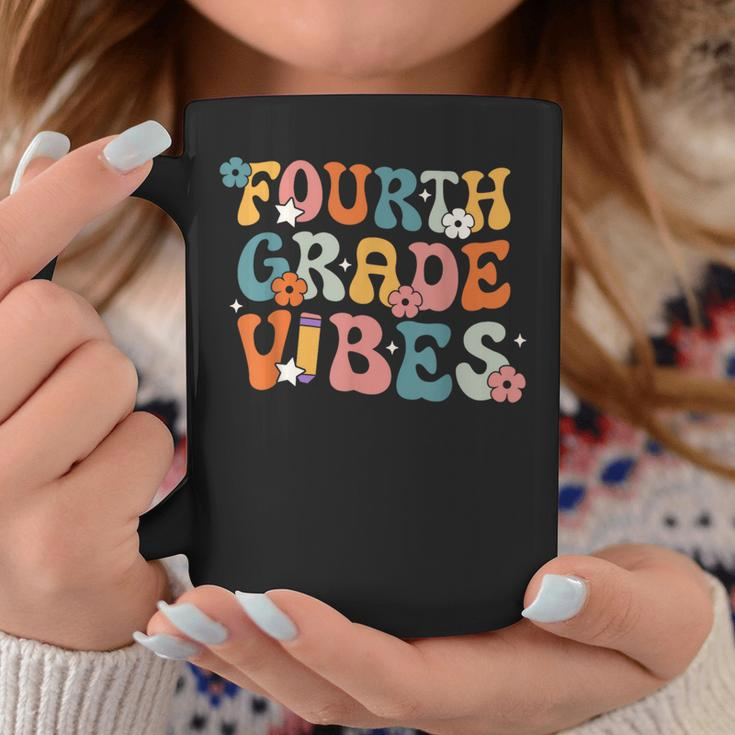 Fourth Grade Vibes Back To School Retro 4Th Grade Teachers Coffee Mug Funny Gifts