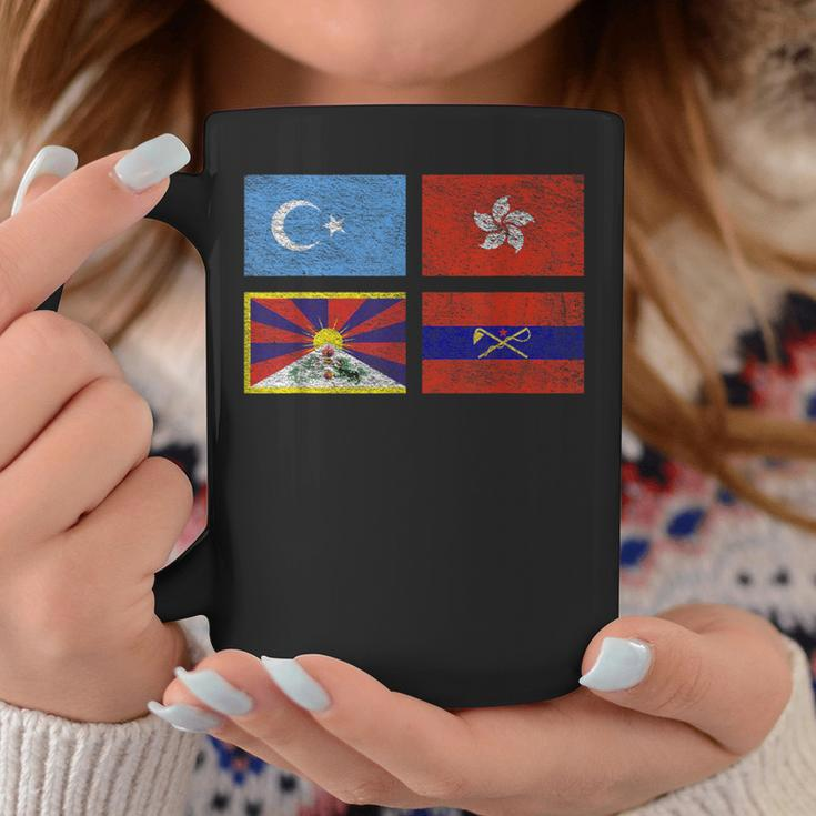 Free Tibet Uyghurs Hong Kong Inner Mongolia China Flag Coffee Mug Unique Gifts