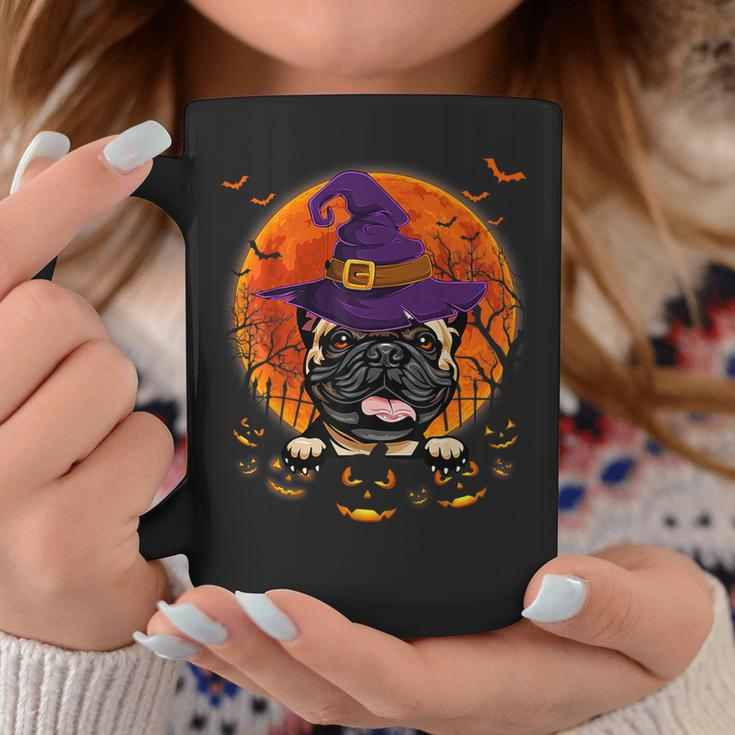 French Bulldog Witch Halloween Pumpkin Scary Costume Coffee Mug Unique Gifts