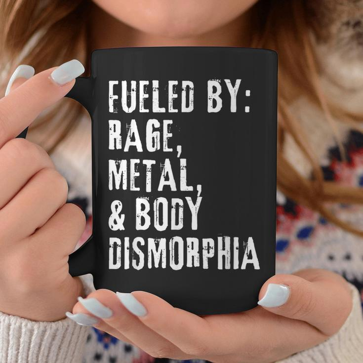 Fueled By Rage Metal & Body Dysmorphia Apparel Coffee Mug Unique Gifts
