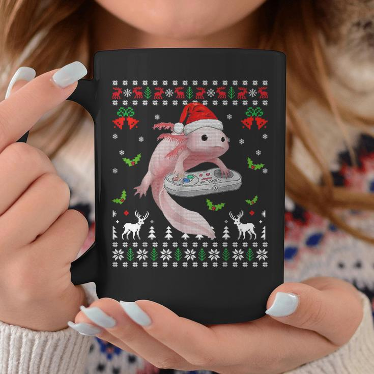 Fun Axolotl Gamer Axolotl Lover Ugly Christmas Sweater Coffee Mug Unique Gifts