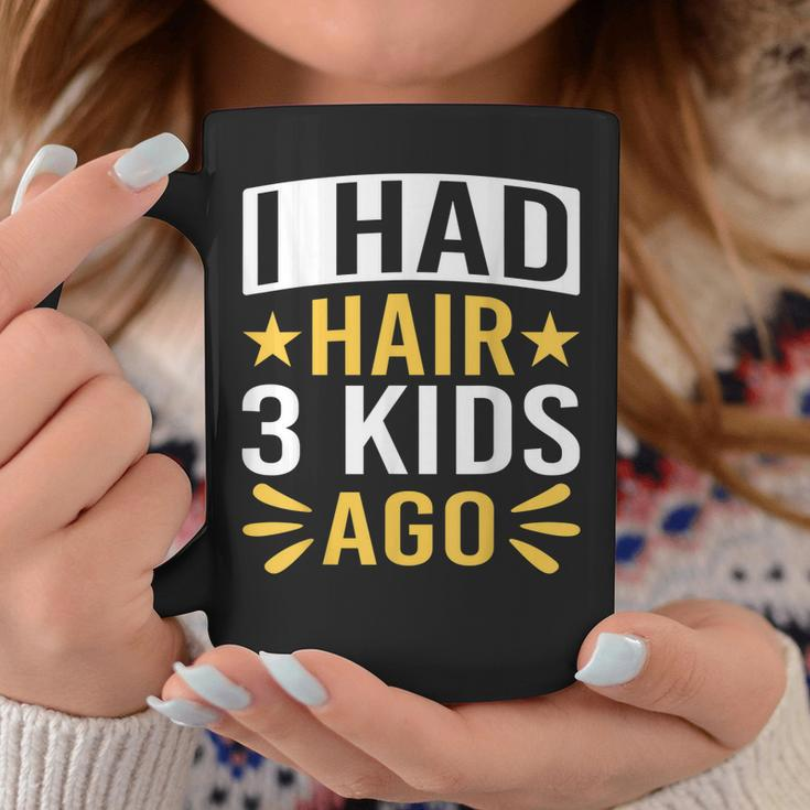 Funny Bald Dad Father Of Three Triplets Husband Fathers Day Gift For Mens Gift For Women Coffee Mug Unique Gifts