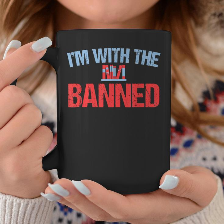 Funny Banned Books Im With The Banned Book Support Readers Coffee Mug Unique Gifts