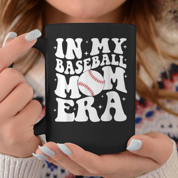 In My Baseball Mom Era Baseball Mama Game Day Coffee Mug Funny Gifts