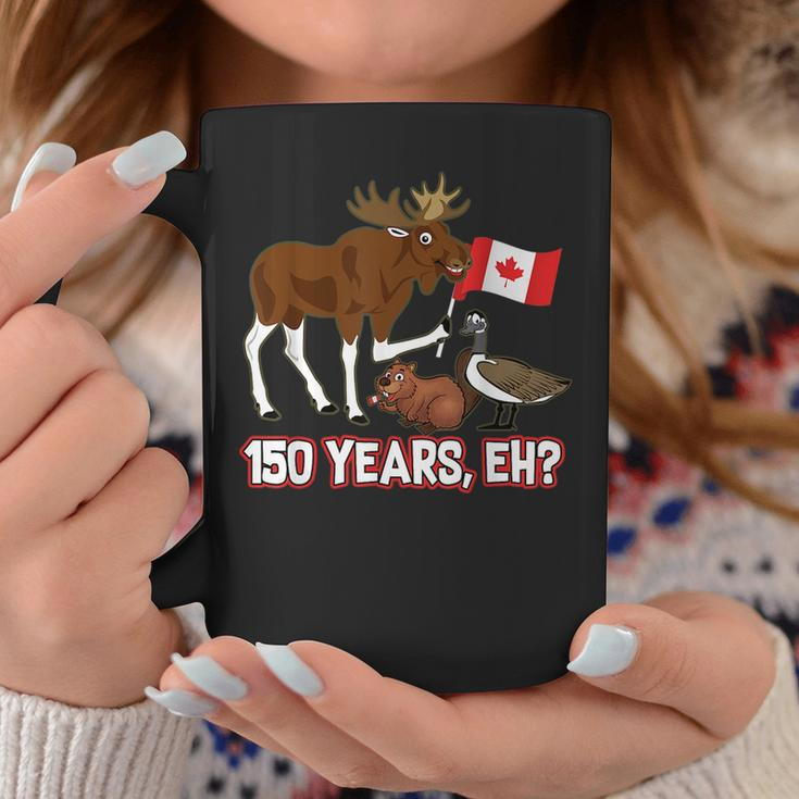 Funny Canada Day 150 Years With Moose Beaver Goose Coffee Mug Unique Gifts