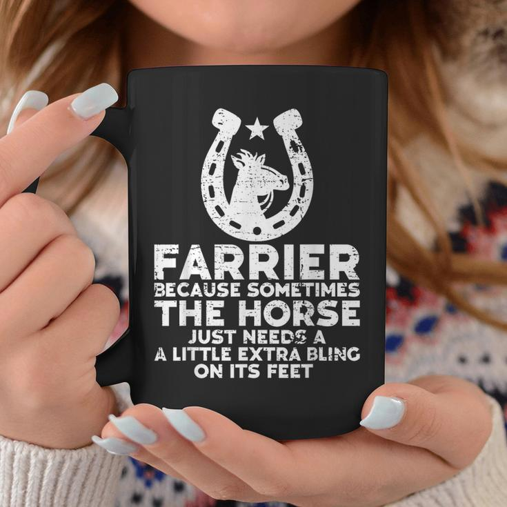 Funny Farrier Horseshoe Farrier Tools Horses Equine Shoeing Coffee Mug Unique Gifts