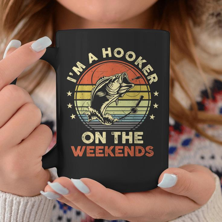 Fishing I'm A Hooker On The Weekends Bass Fish Coffee Mug Unique Gifts