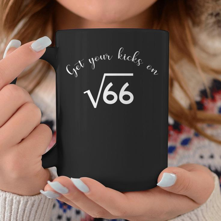 Funny Get Your Kicks On Square Root 66 Coffee Mug Unique Gifts