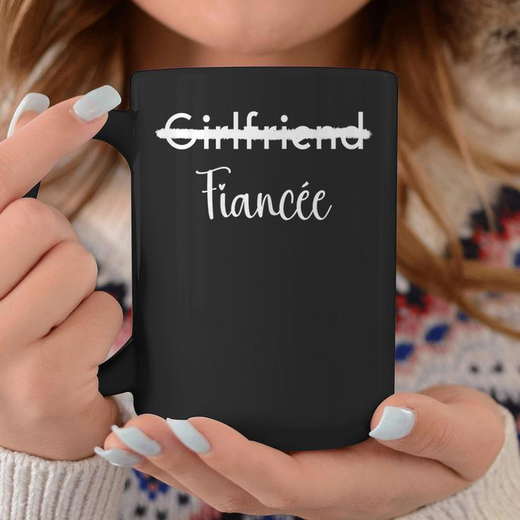 Girlfriend To Fiancée Marriage Engagement Cute Coffee Mug Funny Gifts
