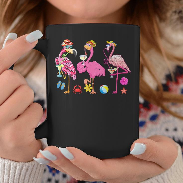 Funny Hawaiian Flamingos Drinking Cocktail Christmas In July Drinking Funny Designs Funny Gifts Coffee Mug Unique Gifts