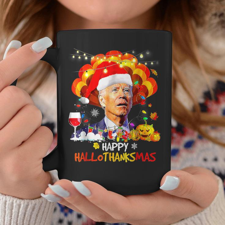 Joe Biden Happy Hallothanksmas Merry Halloween Coffee Mug Funny Gifts