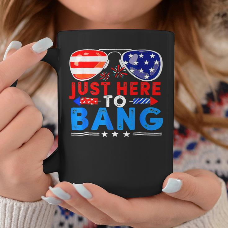 Funny Just Here To Bang 4Th Of July Sunglasses Usa Flag Coffee Mug Unique Gifts