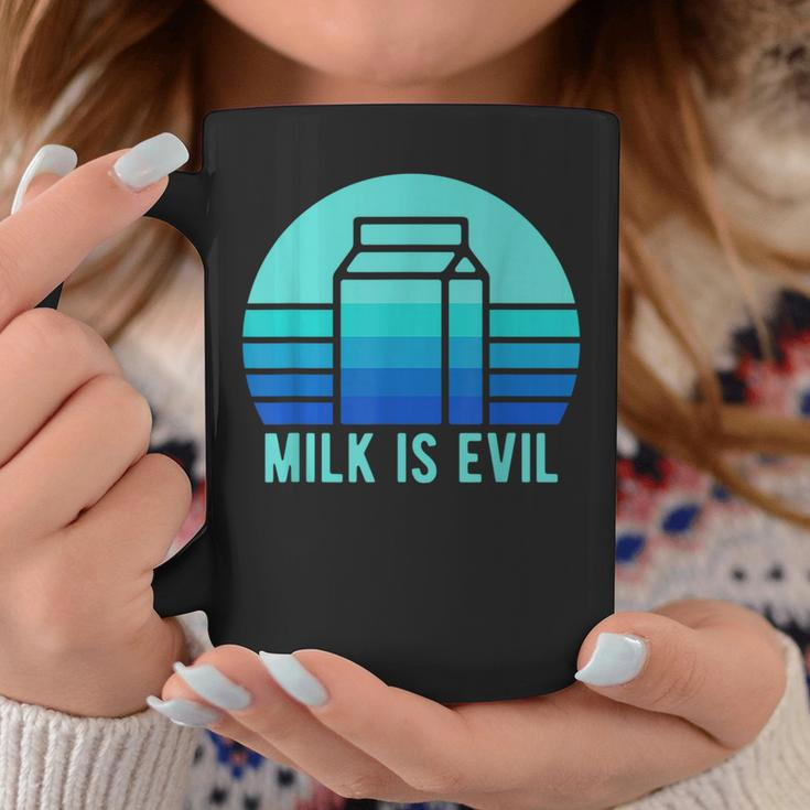 Funny Lactose Intolerant Vintage Milk Dairy Is Evil Coffee Mug Unique Gifts