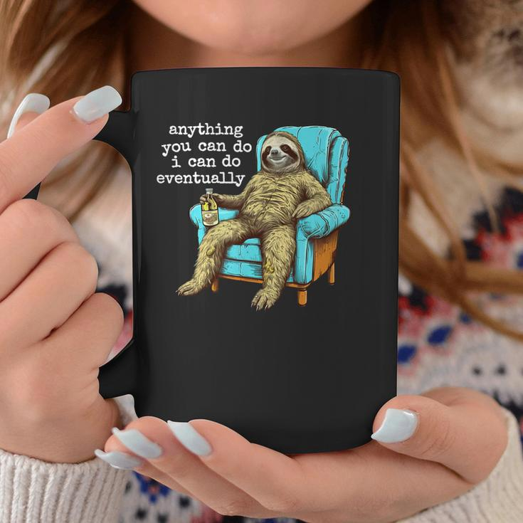 Funny Lazy Husband Procrastinating Nap Cute Sitting Sloth Gift For Women Coffee Mug Unique Gifts