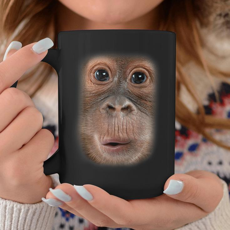 Monkey Face Chimpanzee Ape Zoo Animal Lover Coffee Mug Funny Gifts