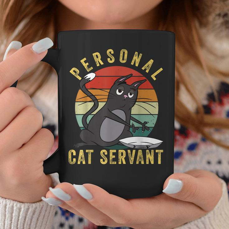 Funny Personal Cat Servant Funny Cat Mom Cat Dad Gift Coffee Mug Unique Gifts