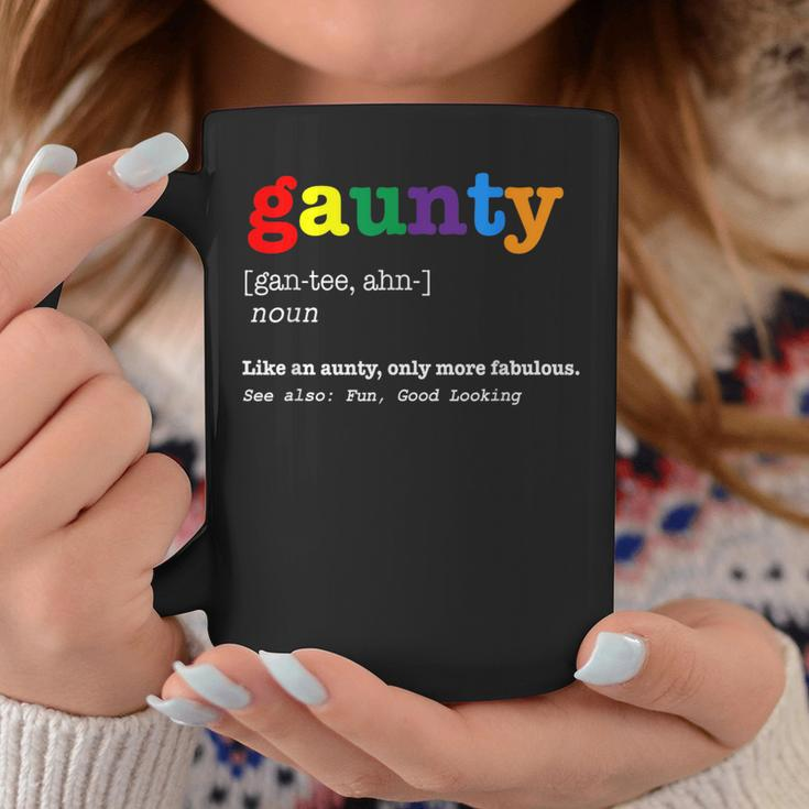 Rainbow Gaunty Definition For Gay Aunt Coffee Mug Unique Gifts