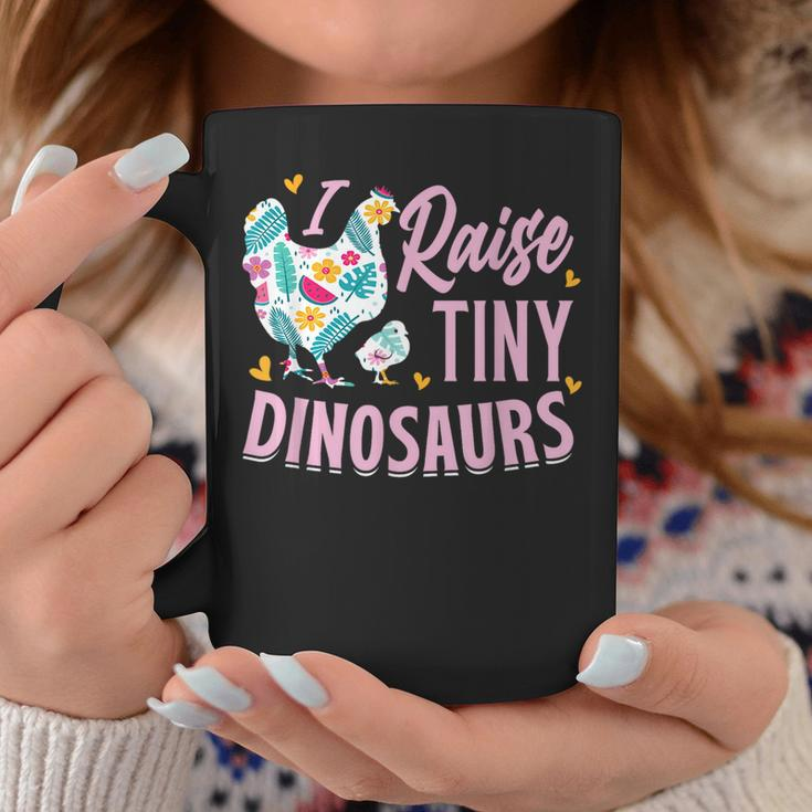 Funny I Raise Tiny Dinosaurs Chicken Joke Farmer Men Women Coffee Mug Funny Gifts