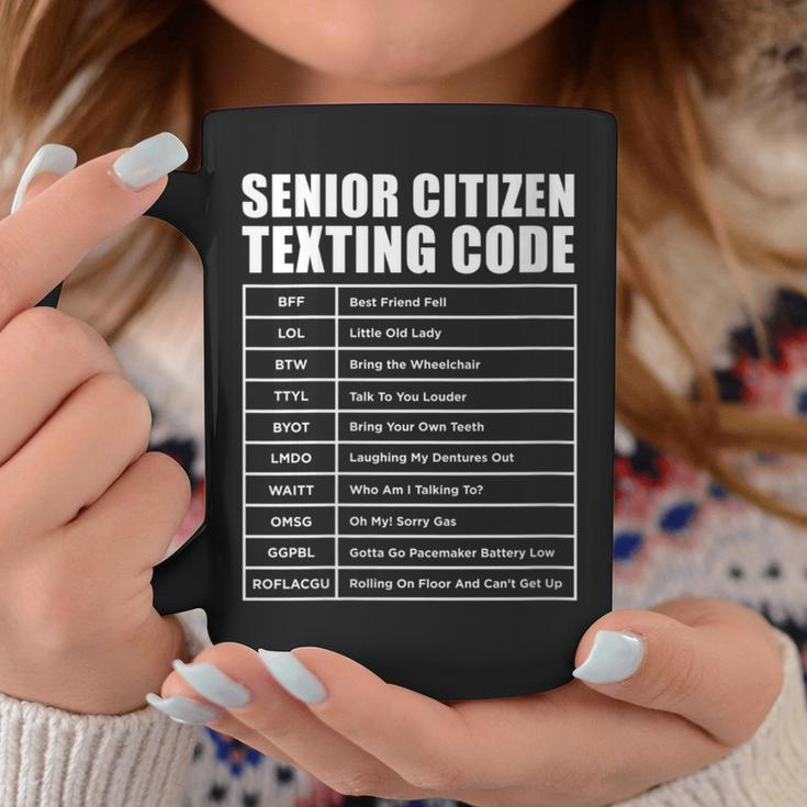 Senior Citizen Translation Phone Texting Message Coffee Mug Unique Gifts