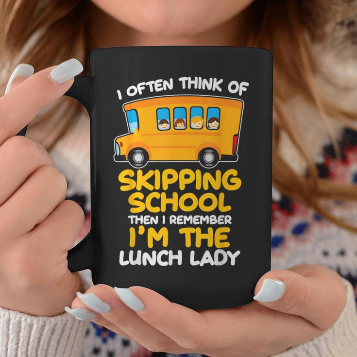 Skipping School Bus But I'm The Lunch Lady Coffee Mug Unique Gifts