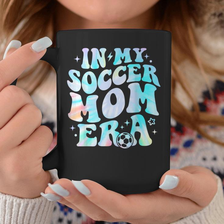 In My Soccer Mom Era Soccer Mama Groovy Tie Dye Coffee Mug Unique Gifts