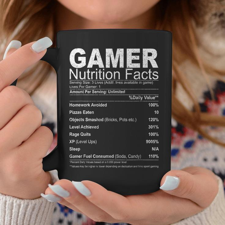 Funny Video Games Player Nutrition Facts Gift Gaming Coffee Mug Unique Gifts