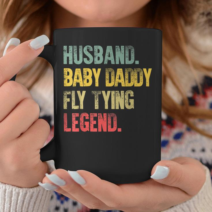 Vintage Husband Baby Daddy Fly Tying Legend Coffee Mug Unique Gifts