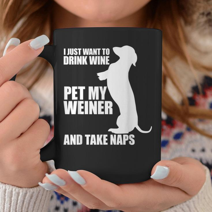 Weiner Dog Wine Dachshund And Naps Idea Coffee Mug Funny Gifts