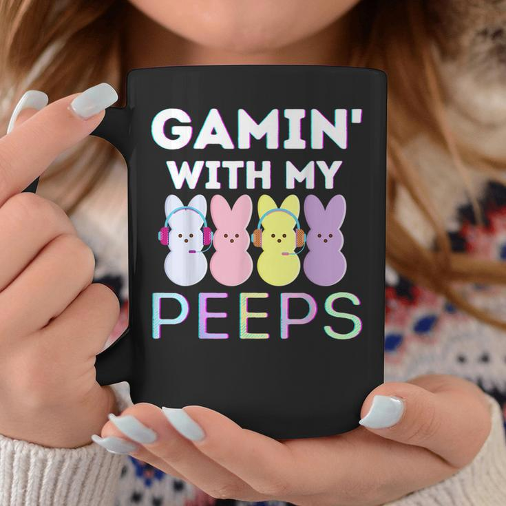 Gaming With My Peeps Easter Peep Video Game Gamer Funny Men Coffee Mug Unique Gifts