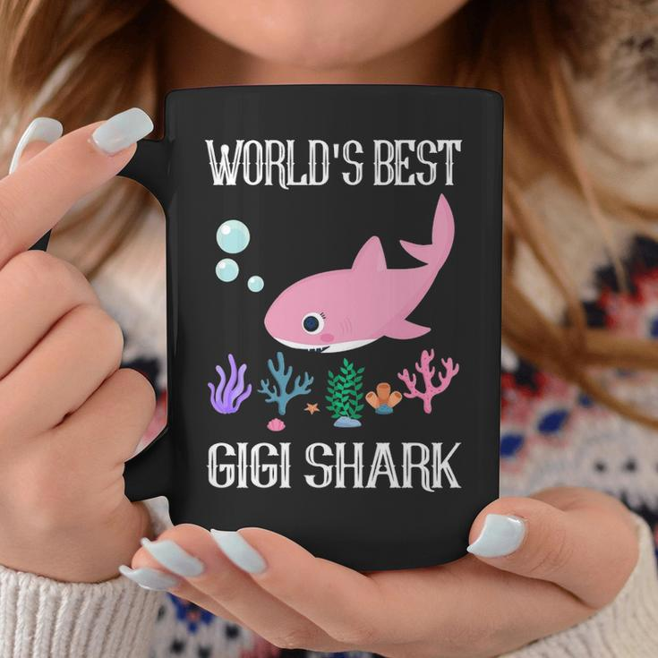 Gigi Grandma Gift Worlds Best Gigi Shark Coffee Mug Funny Gifts