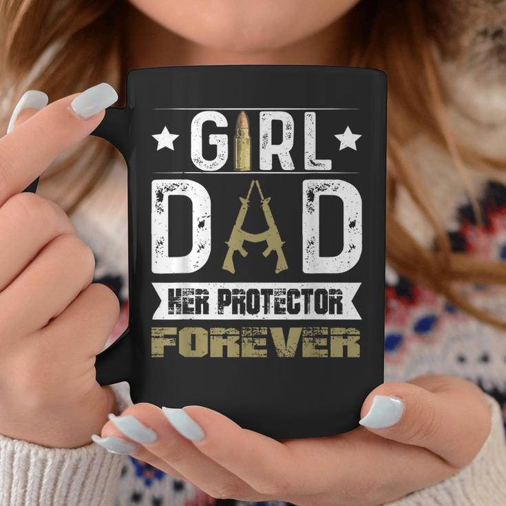 Girl Dad Her Protector Forever Father Day Men Women Coffee Mug Unique Gifts