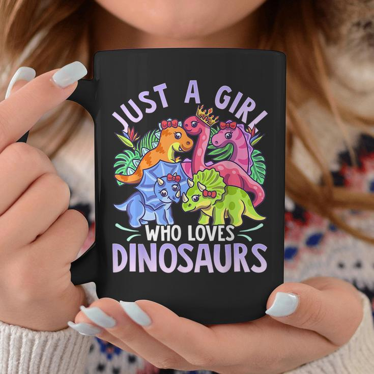 Girl Dinosaurs Pink Girl Loves Dinosaurs Coffee Mug Funny Gifts