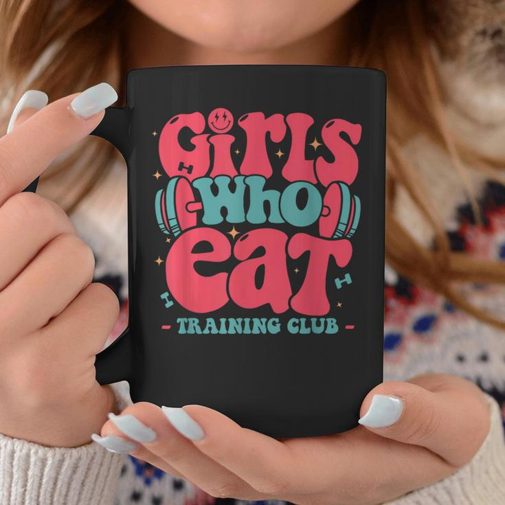 Girls Who Eat Training Club Barbell Fitness Gym Girls Coffee Mug Unique Gifts
