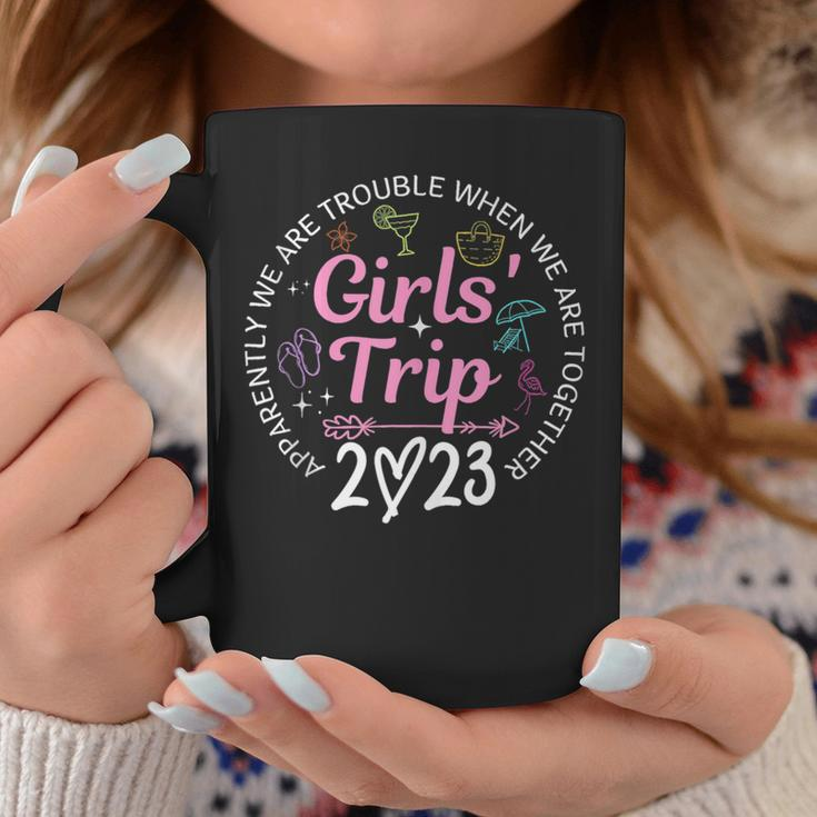 Girls Trip 2023 Apparently Are Trouble When Were Together Coffee Mug Funny Gifts