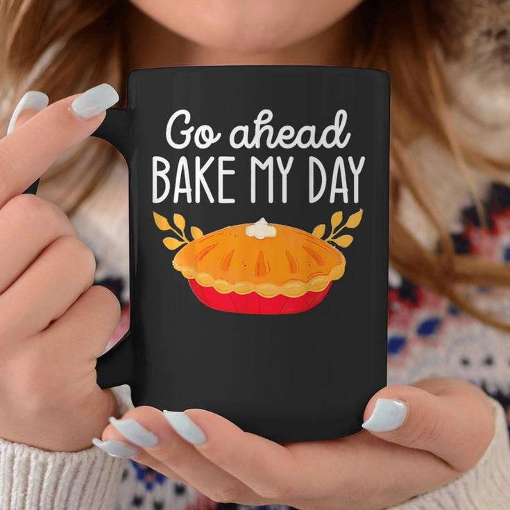 Go Ahead Bake My Day Pumpkin Thanksgiving Matching Family Coffee Mug Unique Gifts