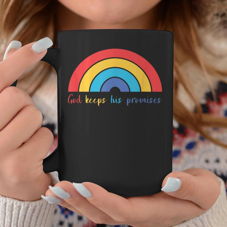 God Keeps His Promises Rainbow Lovely Christian Christianity Coffee Mug Unique Gifts