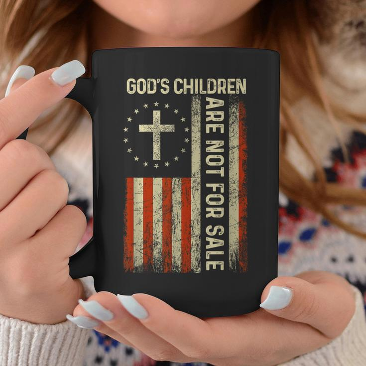 God's Children Are Not For Sale Usa Flag Idea Quote Coffee Mug Funny Gifts