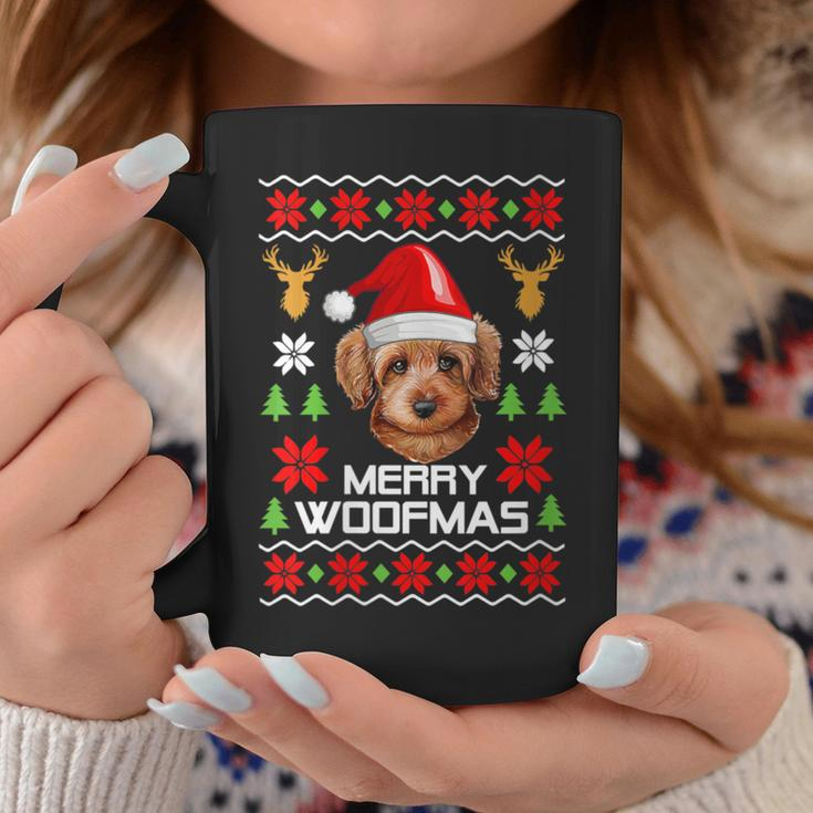 Goldendoodle Santa Hat Ugly Christmas Sweater Holiday Coffee Mug Unique Gifts