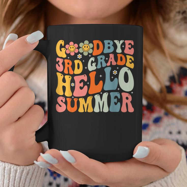 Goodbye 3Rd Grade Hello Summer Groovy Third Grade Graduate Coffee Mug Unique Gifts