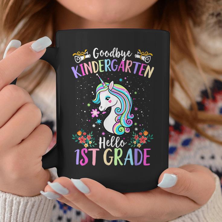 Goodbye Kindergarten Hello 1St Grade Unicorn Graduation Kid Coffee Mug ...