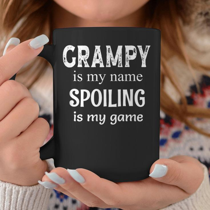 Grampy Is My Name Spoiling Is My Game Grandfather Grandpa Coffee Mug Funny Gifts